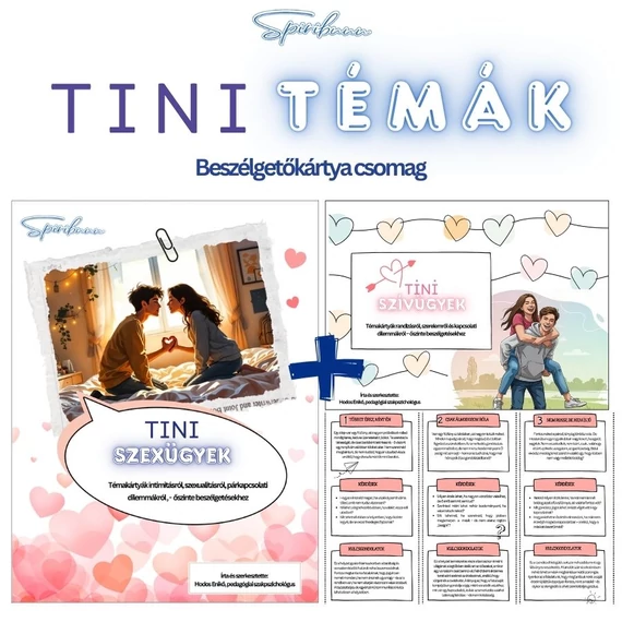 Tini Szívügyek és Szexügyek beszélgetőkártyák együtt egy csomagban